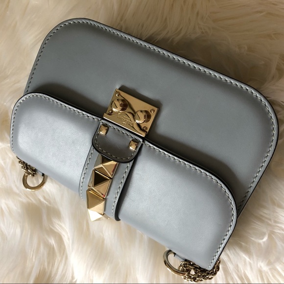 Valentino Rockstud shoulder bag in sky blue - used - Picture 5 of 7